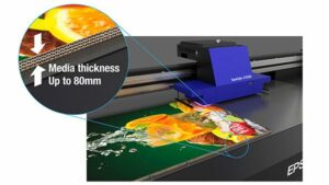 UV LED flatbed printer from Epson